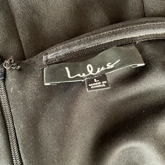 Lulus Cheers to This Black Off-the-Shoulder Bodycon Dress Size L - Picture 8 of 8